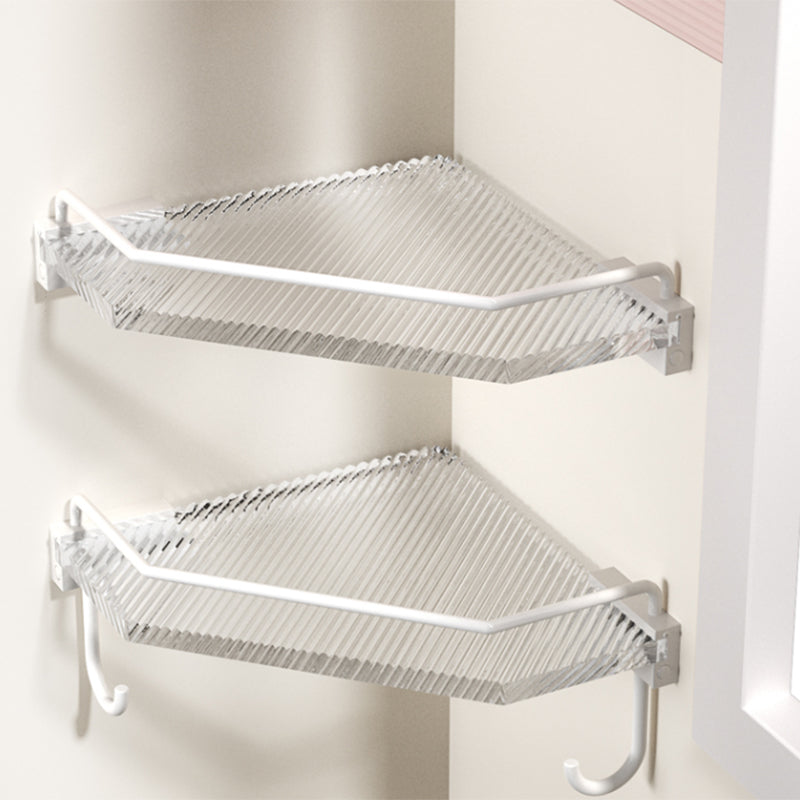 BowLift | White Metal and Acrylic Bathroom Accessories as a Single Piece or in a Set with Bathroom Shelf