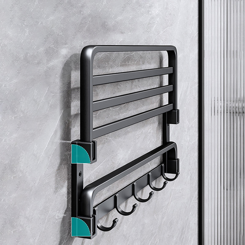 BowLift | Modern black bathroom accessory set towel holder bathroom fittings