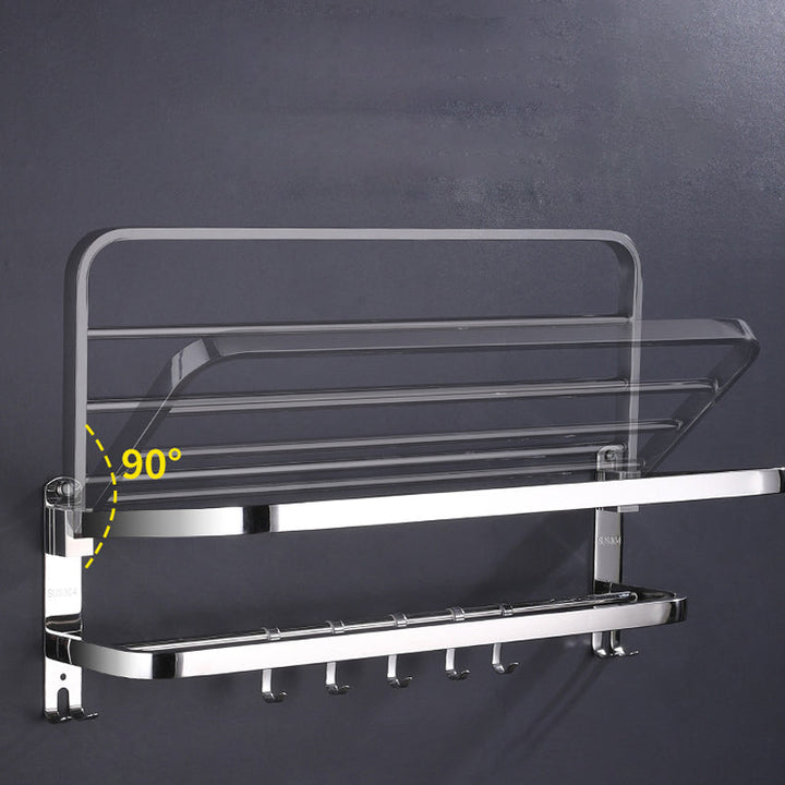 BowLift | Modern Bathroom Set Stainless Steel Bathroom Shelf Bathroom Accessory Set
