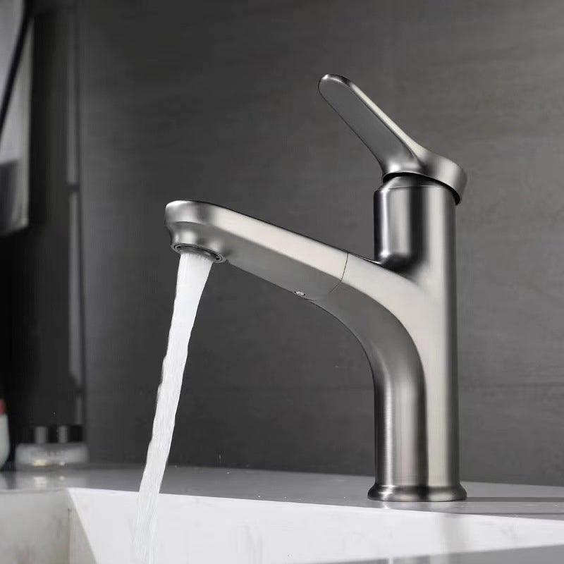 BowLift | Modern Vessel Faucet Brass Lever Handle Swivel Spout Bathroom Vessel Faucet