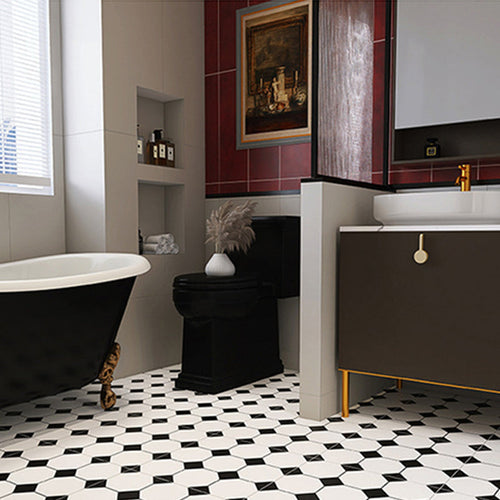 BowLift | Modern Style Rectangular PVC Flooring Stone Look Peel and Stick Vinyl Floor