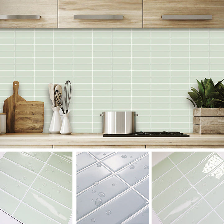 BowLift | Peel and Stick Tiles Waterproof Plastic Rectangular Peel & Stick Tile for the Kitchen 2-Pack