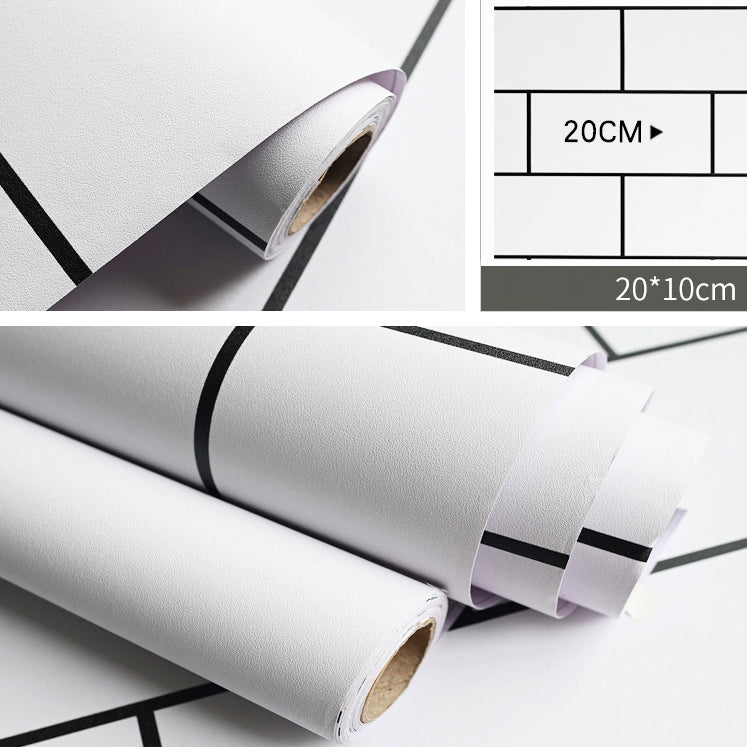 BowLift | Modern Kitchen Backsplash Tile Check Print Peel and Stick Backsplash Tile