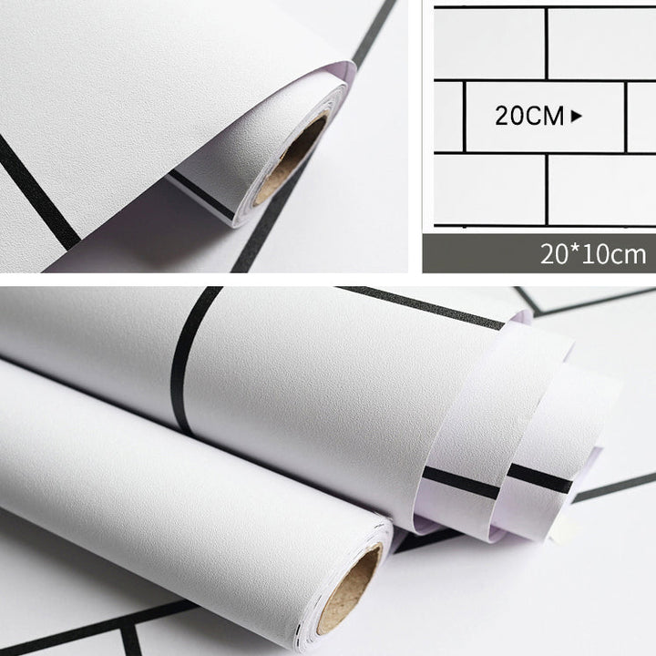 BowLift | Modern Kitchen Backsplash Tile Check Print Peel and Stick Backsplash Tile