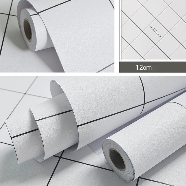 BowLift | Modern Kitchen Backsplash Tile Check Print Peel and Stick Backsplash Tile
