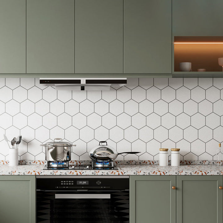 BowLift | Modern Smooth Mosaic Tile Peel and Stick Wall Tile for the Kitchen