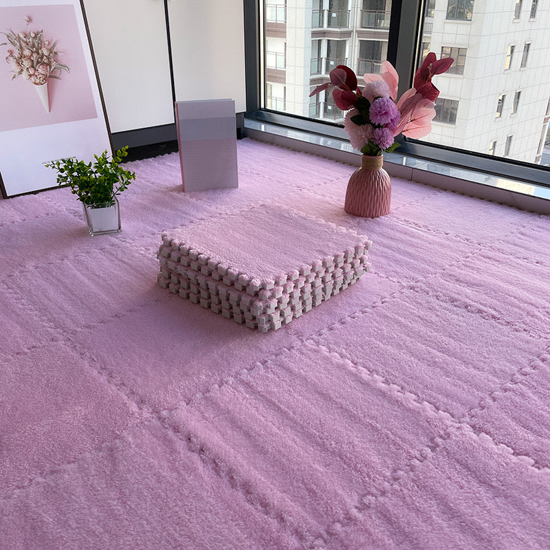 BowLift | Multicolored Level Loop Carpet Tile Non-Slip Composite Floor Tiles for Bedroom
