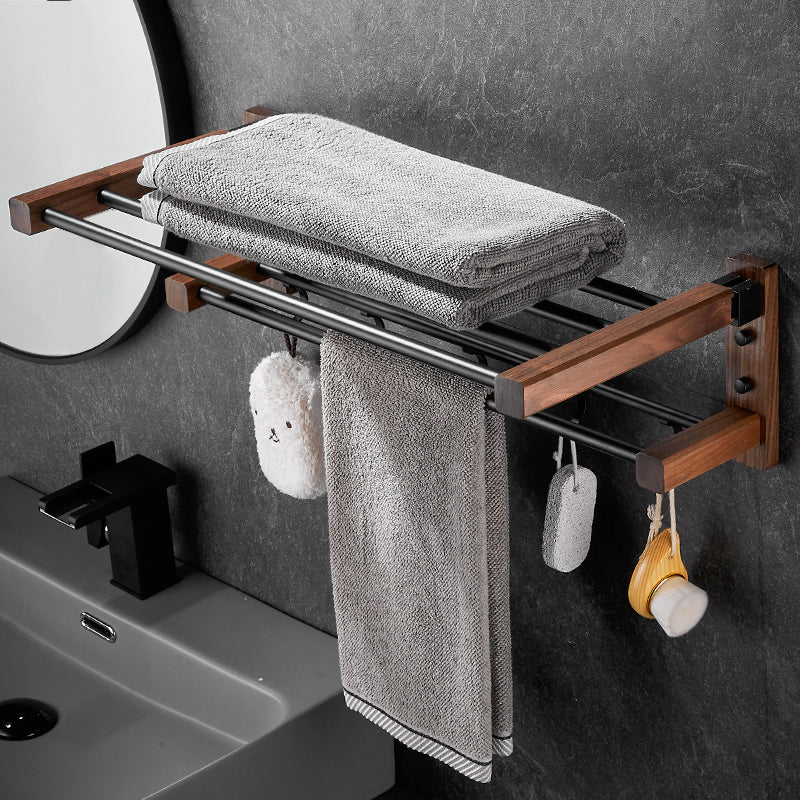 BowLift | Modern black bathroom set bathroom shelf towel bar bathroom accessories set