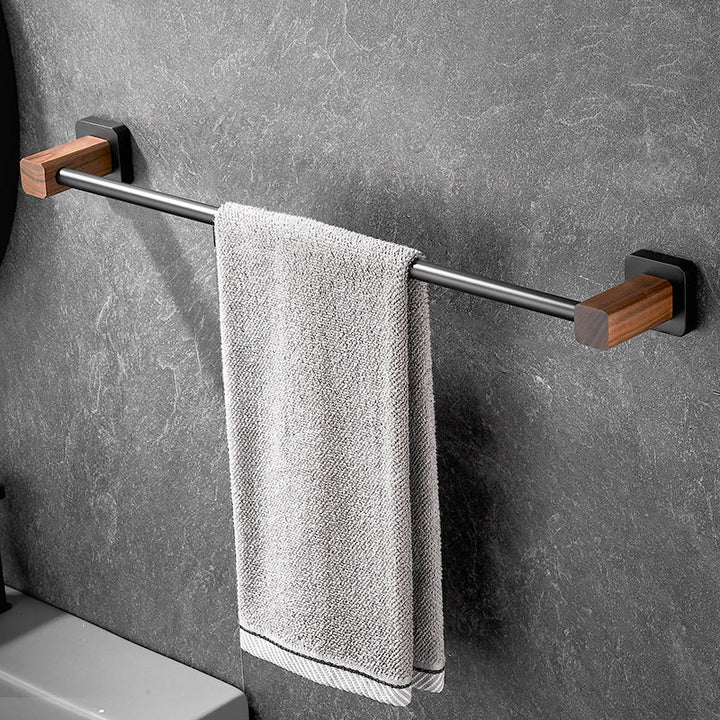 BowLift | Modern black bathroom set bathroom shelf towel bar bathroom accessories set