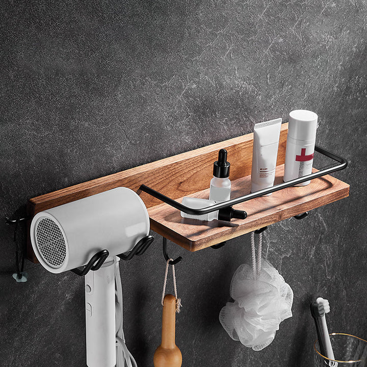 BowLift | Modern black bathroom set bathroom shelf towel bar bathroom accessories set