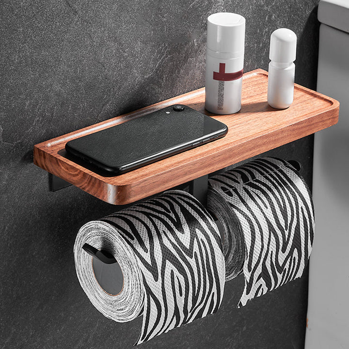BowLift | Modern black bathroom set bathroom shelf towel bar bathroom accessories set