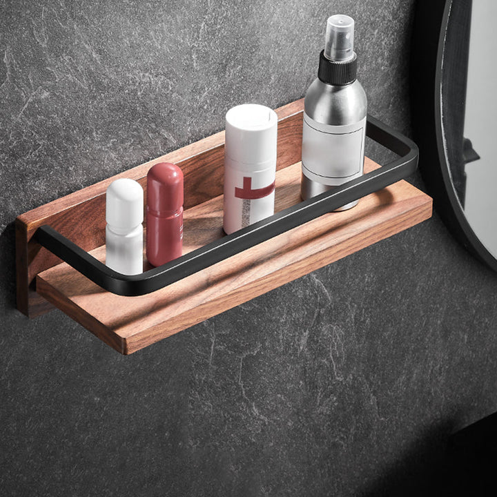 BowLift | Modern black bathroom set bathroom shelf towel bar bathroom accessories set