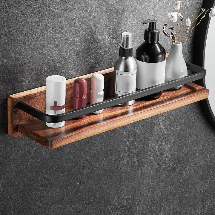 BowLift | Modern black bathroom set bathroom shelf towel bar bathroom accessories set