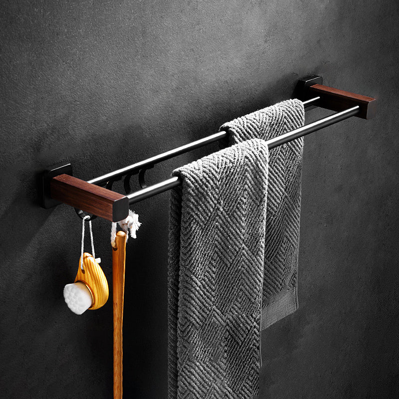 BowLift | Modern black bathroom set bathroom shelf towel bar bathroom accessories set