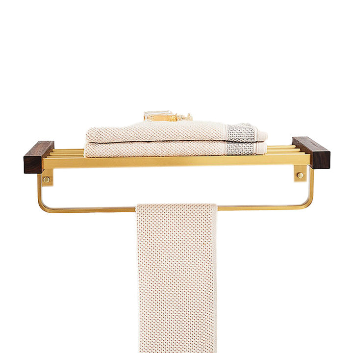 BowLift | Modern Gold Bathroom Accessory Set Bathroom Shelf Paper Holder Bathroom Accessory Set