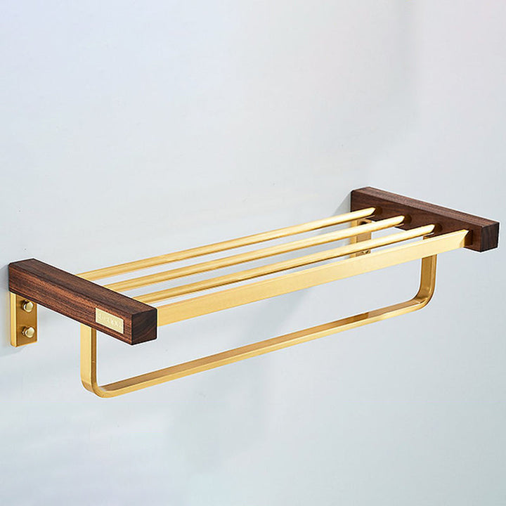 BowLift | Modern Gold Bathroom Accessory Set Bathroom Shelf Paper Holder Bathroom Accessory Set