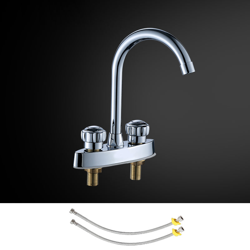 BowLift | High arch conversion faucet two-handle brass sink faucet for the bathroom