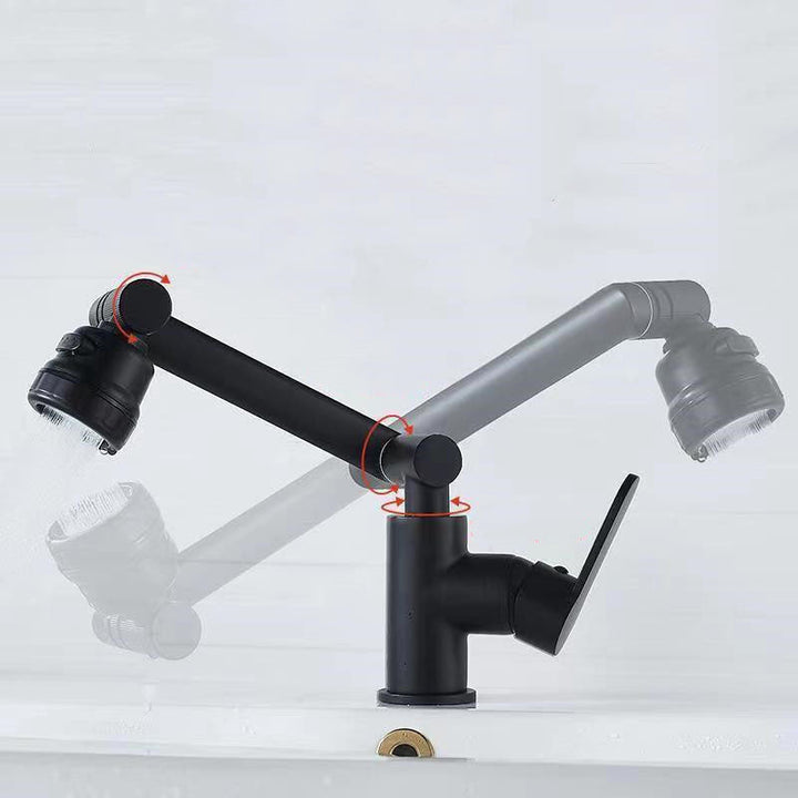 BowLift | Modern Basin Mixer Stainless Steel Lever Handle Low Arc Basin Mixer