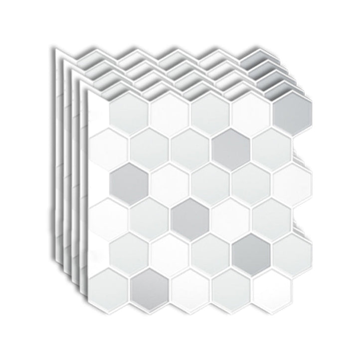 BowLift | Peel-and-Stick Tiles Hexagonal Waterproof PVC Peel & Stick Mosaic Tile for Shower