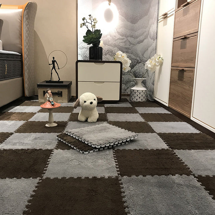 BowLift | Color-fade-resistant carpet tile Solid color interlocking carpet tile