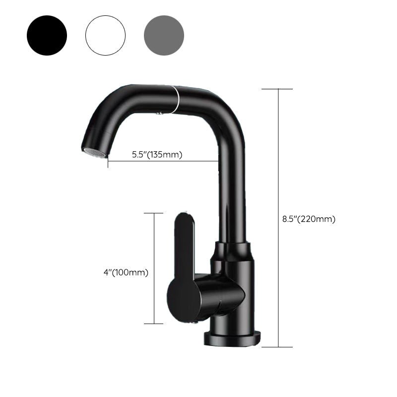 BowLift | Modern sink faucet bathroom faucet brass lever swivel spout sink faucet