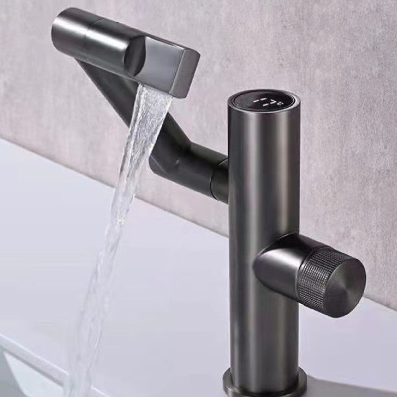 BowLift | Modern Vessel Sink Faucet Copper 1-Handle Low Arc Vessel Faucet for the Bathroom