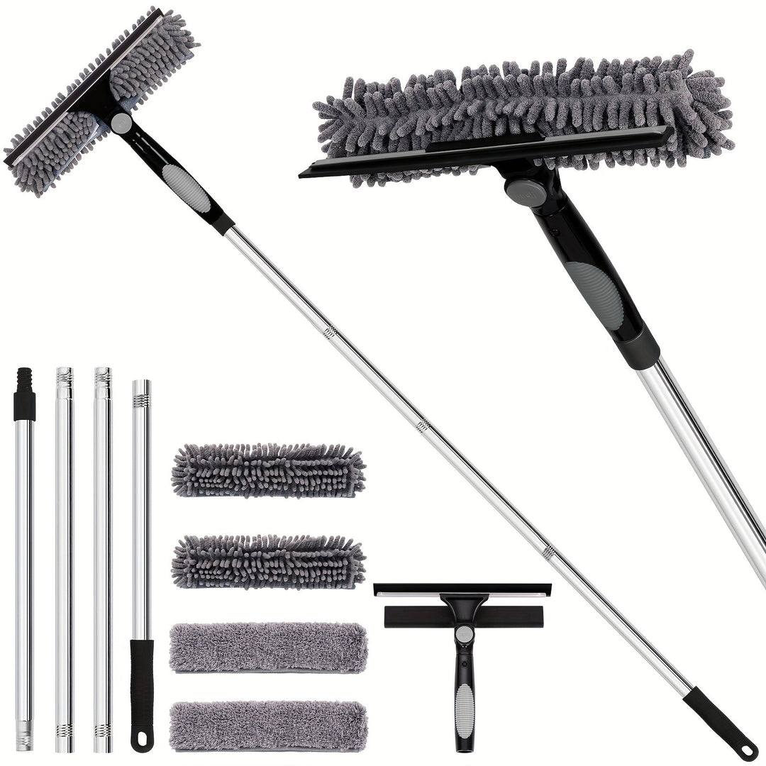BowLift | Crystal Clear Window Cleaner – Professional 2-in-1 Telescopic Window and Glass Cleaning System
