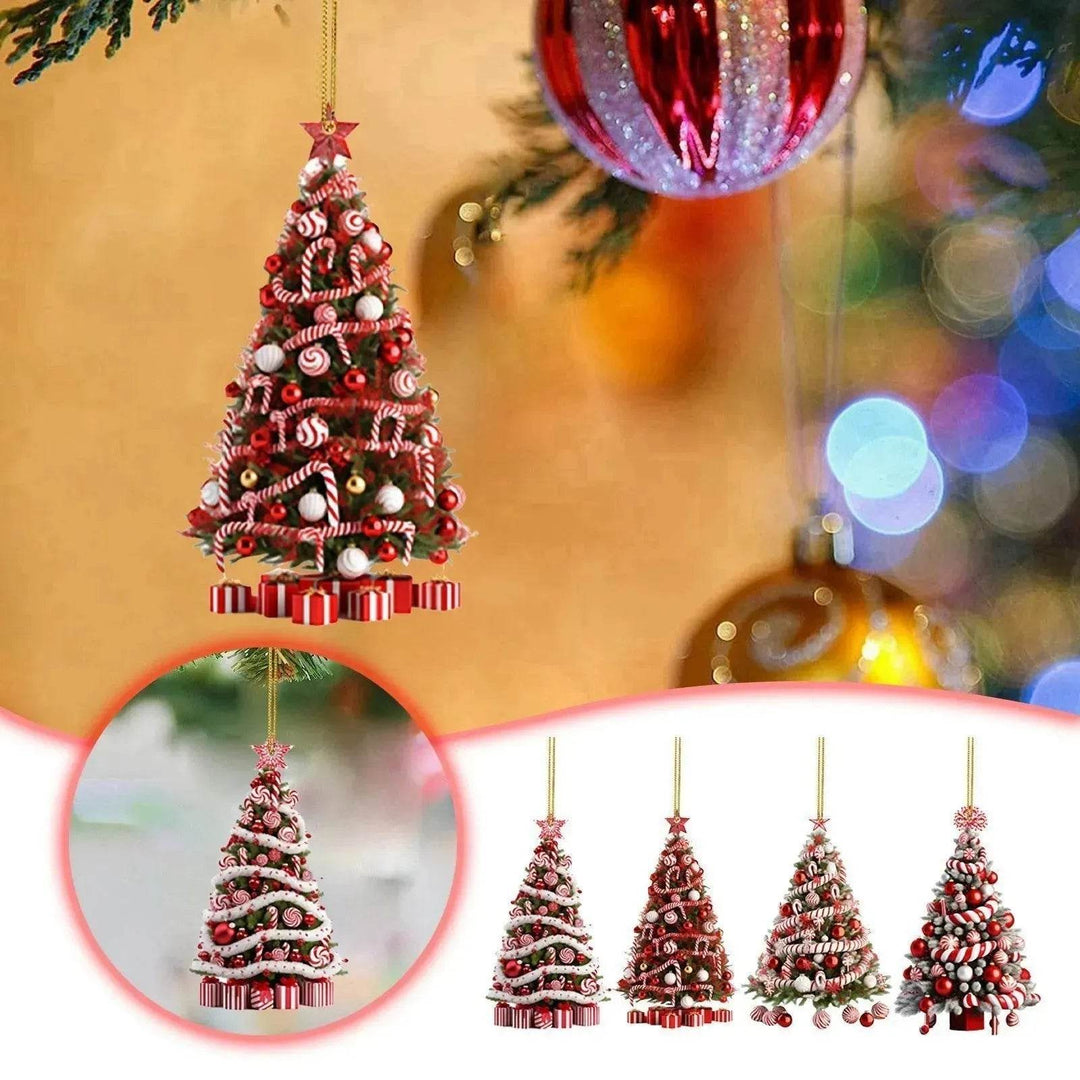 BowLift | Christmas Tree Pendant Holiday Decoration Acrylic Flat Decorations