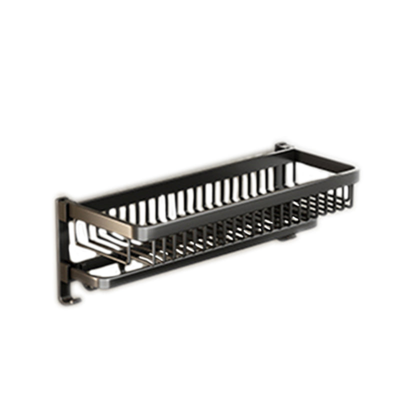 BowLift | Modern Bathroom Accessories Set Black Bath Shelf Bath Accessories Set