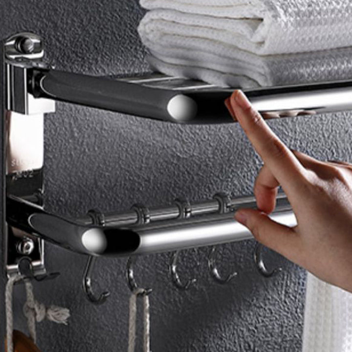 BowLift | Modern Stainless Steel Bathroom Shelf Paper Holder Bathroom Accessory Set