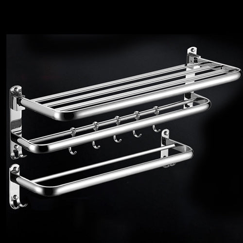 BowLift | Modern Stainless Steel Bathroom Shelf Paper Holder Bathroom Accessory Set