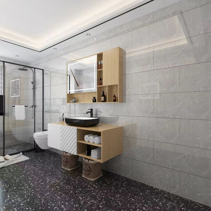 BowLift | Modern Peel and Stick Backsplash Tiles Rectangular Home Depot Peel and Stick Tiles