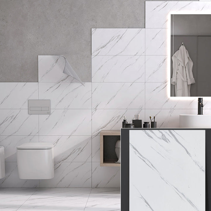 BowLift | Modern Peel and Stick Backsplash Tiles Rectangular Home Depot Peel and Stick Tiles