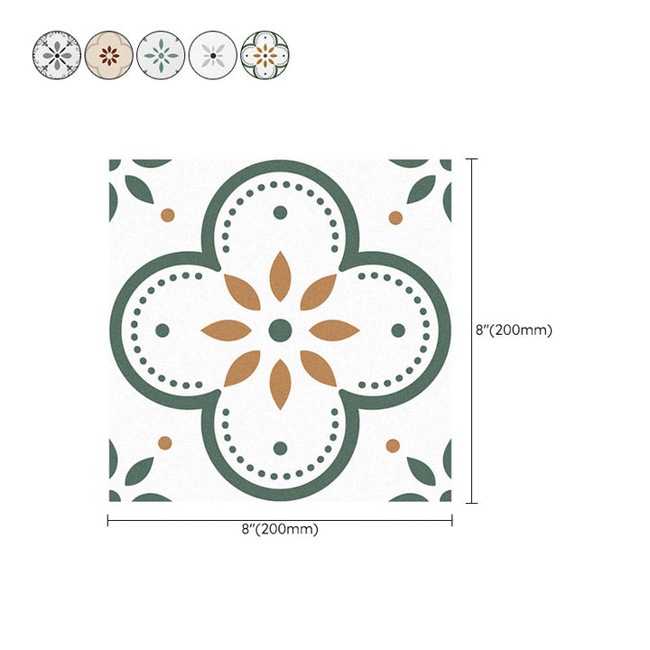 BowLift | Peel and Stick PVC Flooring Matte Vinyl Flooring with Floral Pattern