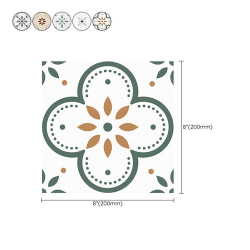 BowLift | Peel and Stick PVC Flooring Matte Vinyl Flooring with Floral Pattern
