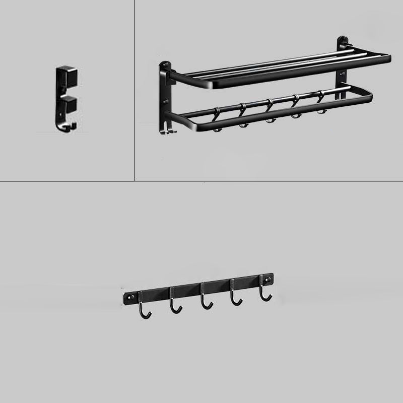 BowLift | Modern Aluminum Bathroom Hardware Set Black Bathroom Accessories Set