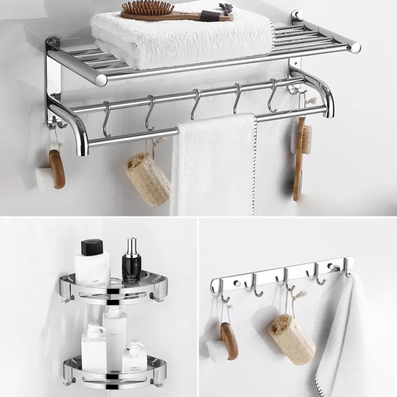 BowLift | Modern Bathroom Accessory Set Stainless Steel Bathroom Shelf Bathroom Set