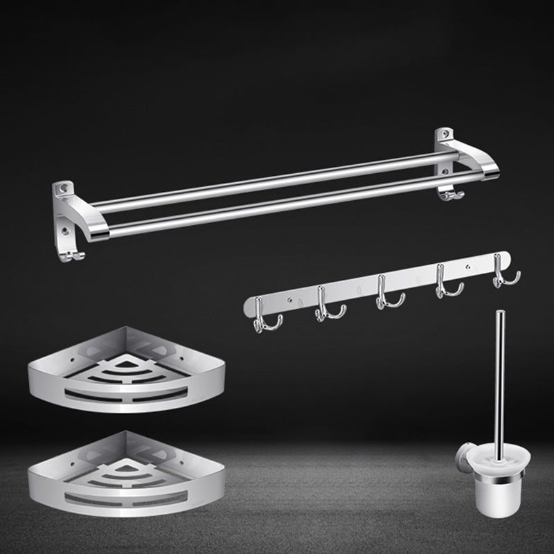 BowLift | Modern Silver Bathroom Fixtures Set Metal Bathroom Accessories Kit