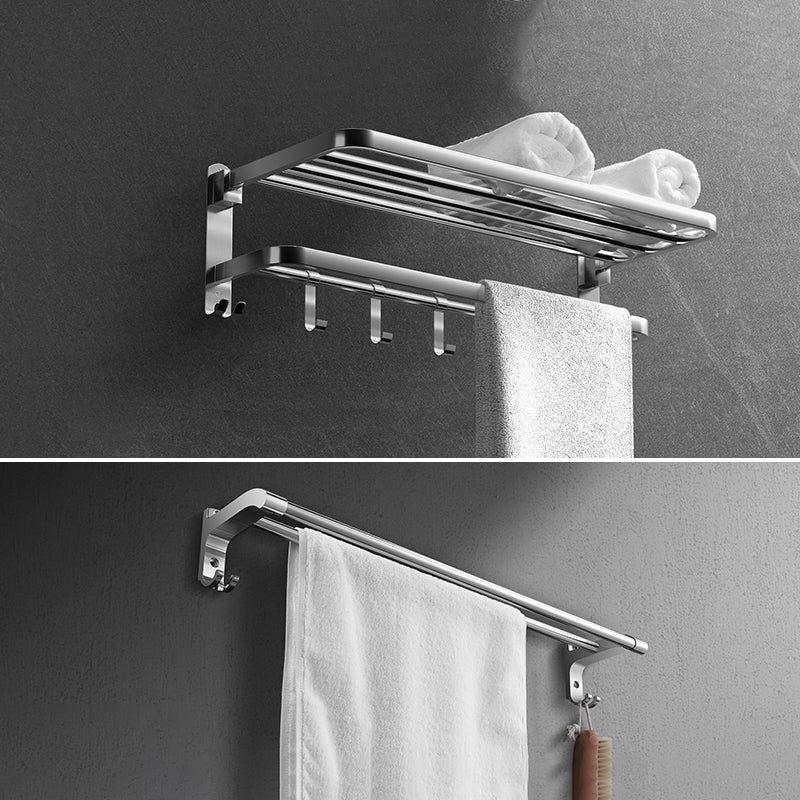 BowLift | Modern Silver Bathroom Fixtures Set Metal Bathroom Accessories Kit
