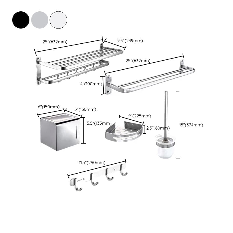 BowLift | Modern Bathroom Accessories Set Paper Holder Bathroom Shelf Bath Hardware Set