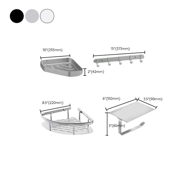 BowLift | Modern Bathroom Accessory Set Paper Holder Bathroom Shelf Bathroom Hardware Set