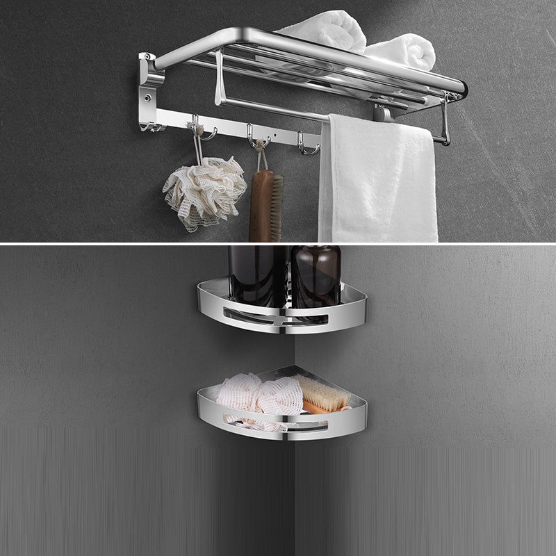 BowLift | Modern Stainless Steel Bathroom Shelf Paper Holder Bathroom Accessories Set