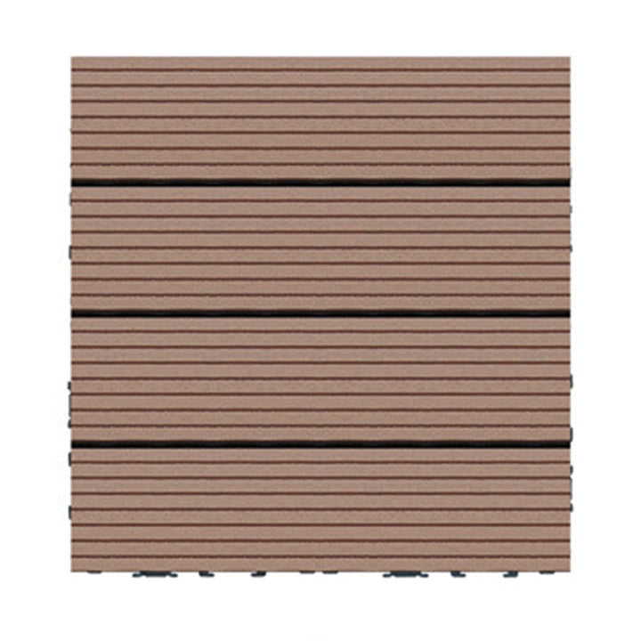 BowLift | Wire brushed wooden floor tiles Click-Lock engineered wood for patio garden