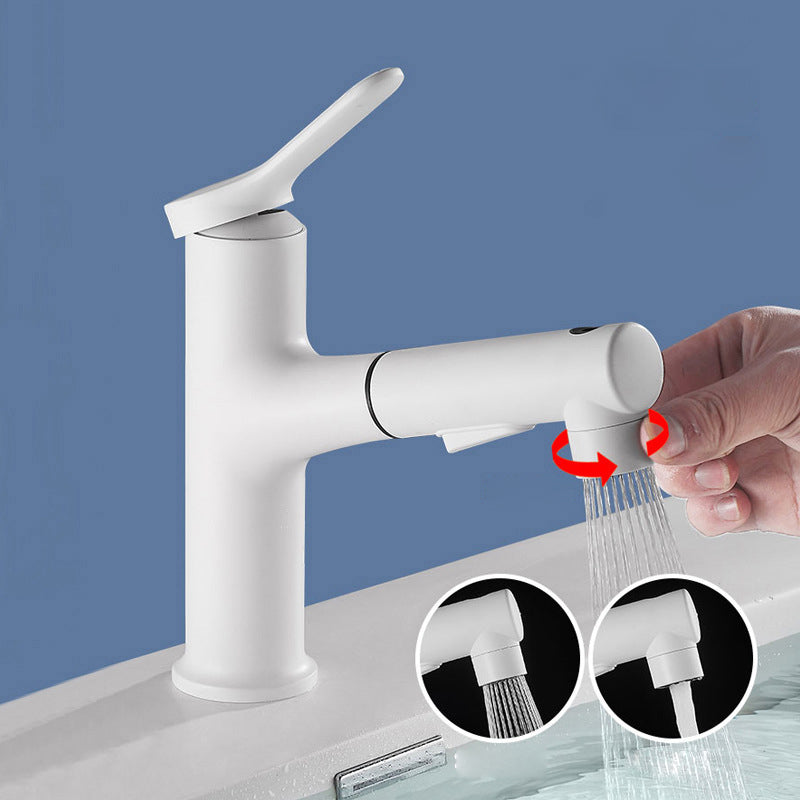 BowLift | Contemporary Vessel Faucet Copper Single Handle Low Arc Pull Down Vessel Faucet for Home