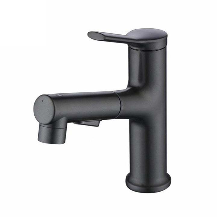 BowLift | Contemporary Vessel Faucet Copper Single Handle Low Arc Pull Down Vessel Faucet for Home