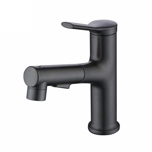 BowLift | Contemporary Vessel Faucet Copper Single Handle Low Arc Pull Down Vessel Faucet for Home