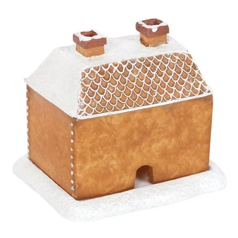 BowLift | Christmas Snow Top Resin Ginger Cake Cottage Incense Burner