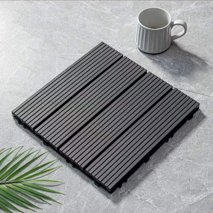 BowLift | Rectangular constructed tiles water-resistant parquet flooring for balcony