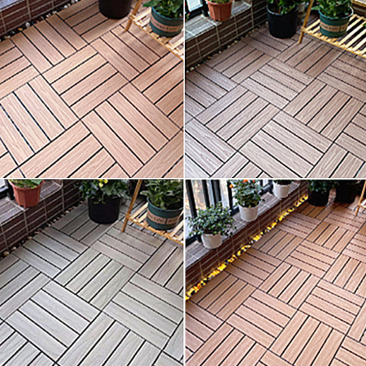 BowLift | Square Engineer Wooden Floor Water Repellent Smooth Tile for Patio Garden