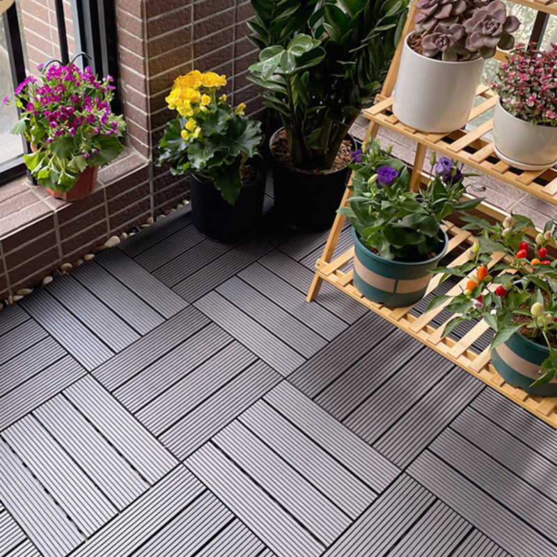 BowLift | Square Engineer Wooden Floor Water Repellent Smooth Tile for Patio Garden